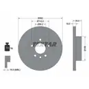 TEXTAR 92083703 Bremsscheiben 2 Stück VW