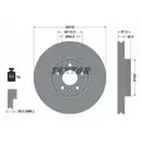 TEXTAR 92282705 Bremsscheiben 2 Stück vorne AUDI