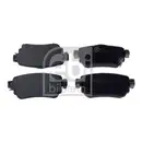 FEBI BILSTEIN 116268 Bremsbelagsatz für RENAULT, NISSAN