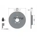 TEXTAR 92282803 Bremsscheiben 2 Stück hinten AUDI