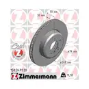 Original Zimmermann 150.3491.20 Bremsscheiben 2 Stück für BMW