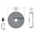TEXTAR 94040900 Bremstrommeln 2 Stück hinten TOYOTA