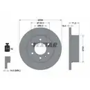 TEXTAR 93143303 Bremsscheiben 2 Stück hinten MERCEDES-BENZ