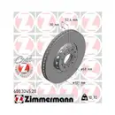 Zimmermann 600.3245.20 Bremsscheiben 2 Stück vorne VW