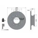 TEXTAR 93260703 Bremsscheiben 2 Stück hinten für FORD