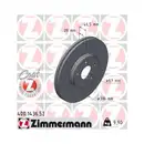 Original ZIMMERMANN 400.1436.52 Bremsscheiben 2 Stück für MERCEDES-BENZ