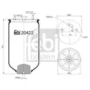 FEBI BILSTEIN 20422 Luftfederbalg