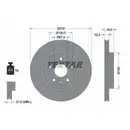 TEXTAR 92187303 Bremsscheiben 2 Stück OPEL