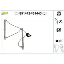 VALEO 851442 Fensterheber (o. Motor) v l Audi A3