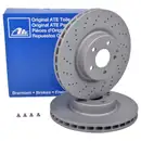 ATE 24.0132-0153.1 Bremsscheiben 2 Stück MERCEDES-BENZ