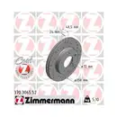Original ZIMMERMANN 370.3065.52 Bremsscheiben 2 Stück für MAZDA