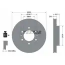 TEXTAR 92164500 Bremsscheiben 2 Stück KIA