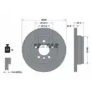 TEXTAR 92239703 Bremsscheiben 2 Stück hinten für BMW