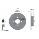 TEXTAR 92098203 Bremsscheiben 2 Stück VW