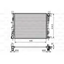 Kühler Motorkühlung Valeo 735634 für Renault für Dacia