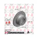 Original ZIMMERMANN 460.1517.52 Bremsscheiben 2 Stück für PORSCHE