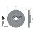TEXTAR 92237603 Bremsscheiben 2 Stück FIAT