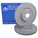 ATE 24.0136-0102.1 Bremsscheiben 2 Stück MERCEDES-BENZ