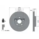 TEXTAR 92163903 Bremsscheiben 2 Stück vorne für TOYOTA
