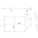 Kondensator Klimaanlage Mahle AC 404 000S Behr für Opel für Vauxhall