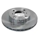 Febi Bremsscheiben Bremsbeläge Vorne für Mitsubishi Colt 4 CAxA Colt 5