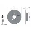 TEXTAR 92091203 Bremsscheiben 2 Stück MERCEDES-BENZ