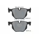 Textar Bremsbeläge hinten + Warnkontakt BMW 5er E60 6er E63 Cabriolet E64