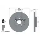 TEXTAR 92283603 Bremsscheiben 2 Stück vorne für BMW