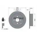TEXTAR 92126103 Bremsscheiben 2 Stück TOYOTA