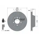 TEXTAR 92122005 Bremsscheiben 2 Stück hinten für PORSCHE
