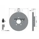 TEXTAR 92195505 Bremsscheiben 2 Stück vorne RENAULT