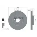 TEXTAR 92229305 Bremsscheiben 2 Stück vorne für AUDI