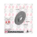 Original ZIMMERMANN 430.1482.52 Bremsscheiben 2 Stück für OPEL