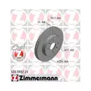 ZIMMERMANN 320.3802.20 Bremsscheiben 2 Stück KIA