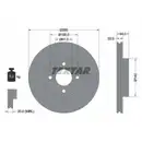 TEXTAR 92239903 Bremsscheiben 2 Stück NISSAN