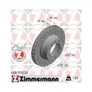 ZIMMERMANN 460.1510.20 Bremsscheiben 2 Stück für PORSCHE