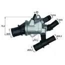 Thermostat Kühlmittel Mahle TI 162 88 Behr für Fiat für Lancia