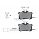 Textar Bremsenset Bremsscheiben Ø230 voll Bremsbeläge hinten VW Polo Seat Ibiza