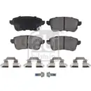 FEBI BILSTEIN 177631 Bremsbelagsatz für RENAULT