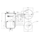 FEBI BILSTEIN 101277 Luftfederbalg für VOLVO