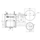 FEBI BILSTEIN 102383 Luftfederbalg für VOLVO