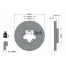 TEXTAR 92110003 Bremsscheiben 2 Stück FORD