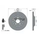 TEXTAR 92152303 Bremsscheiben 2 Stück hinten für AUDI