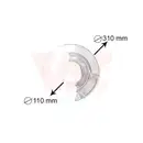 VAN WEZEL Spritzblech Bremsscheibe vo. li. 5874371
