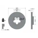 TEXTAR 92110003 Bremsscheiben 2 Stück FORD