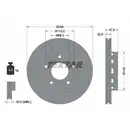 TEXTAR 92174205 Bremsscheiben 2 Stück hinten für AUDI