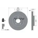 TEXTAR 92184405 Bremsscheiben 2 Stück vorne für MITSUBISHI