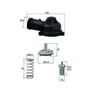 MAHLE TI 244 83D Integralthermostat mit Dichtung
