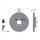 TEXTAR 92195505 Bremsscheiben 2 Stück vorne RENAULT