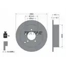 TEXTAR 92134003 Bremsscheiben 2 Stück hinten für HYUNDAI